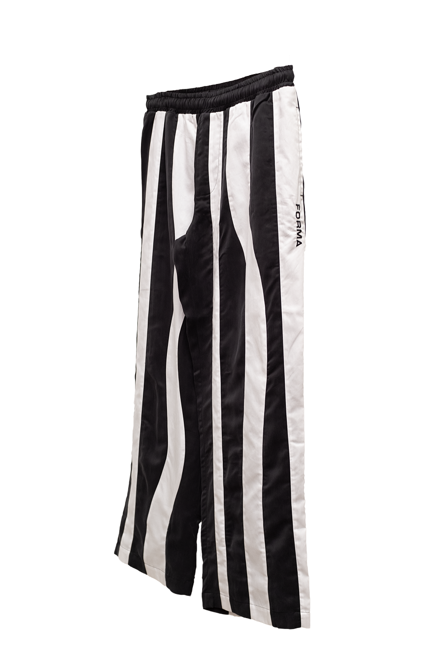 WHITE STRIPES CUPRO RELAX PANT
