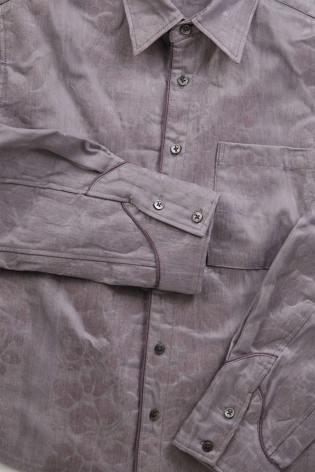 MIRRAGE HIBISCUS DENIM SHIRT