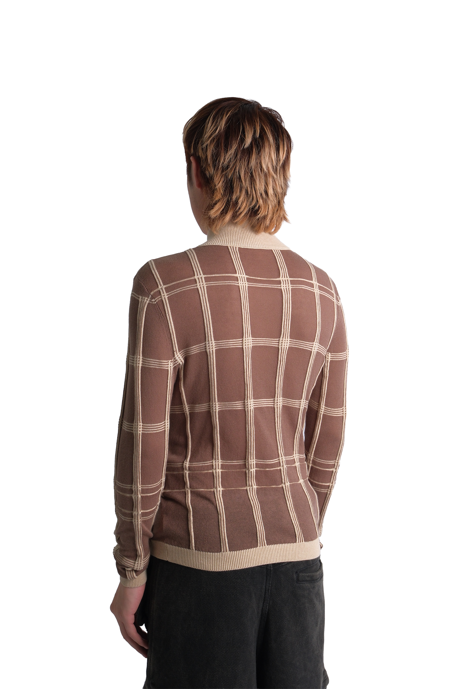 MESHLINE ZIP CARDIGAN
