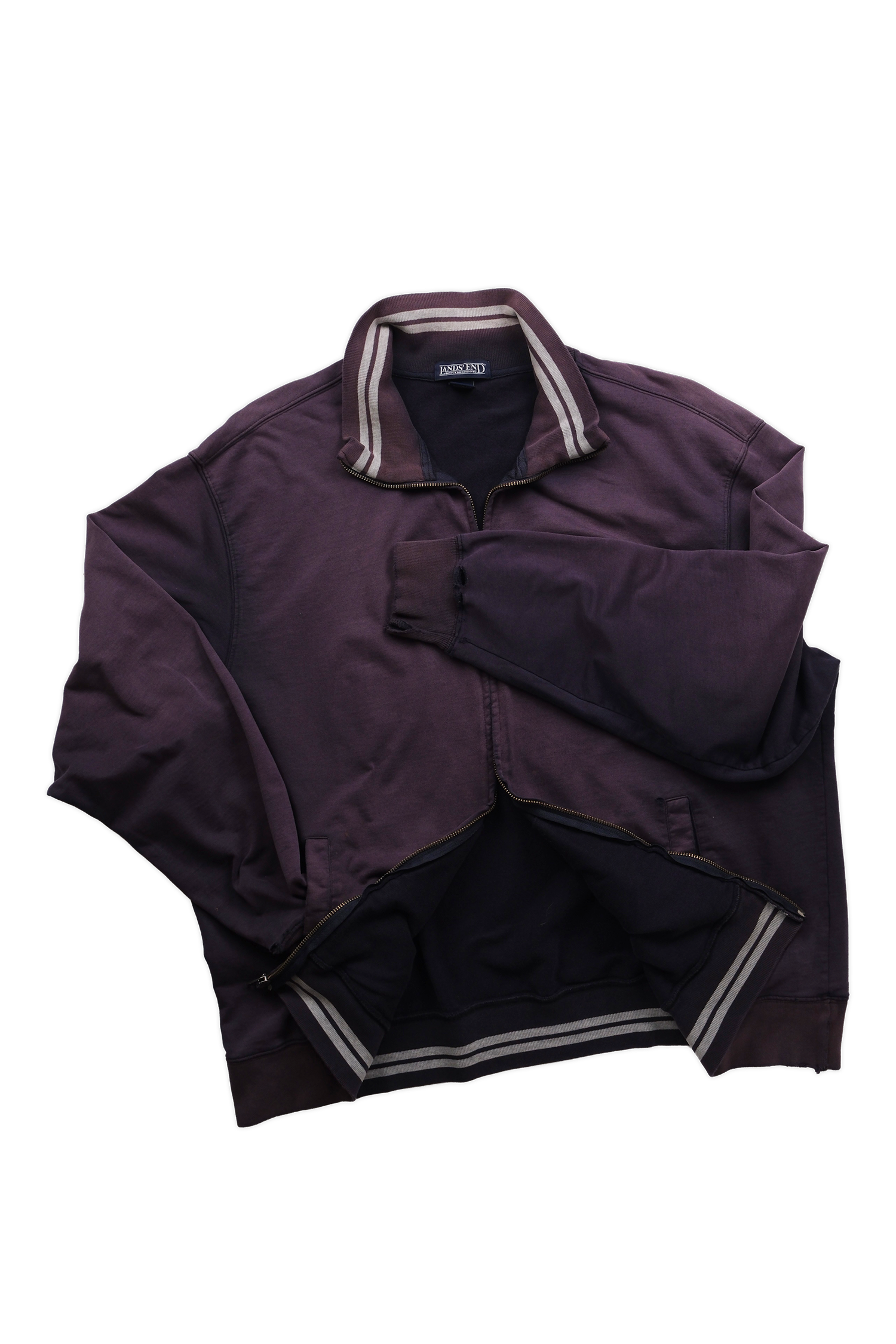 Land's End Full Zip Sweat Fade