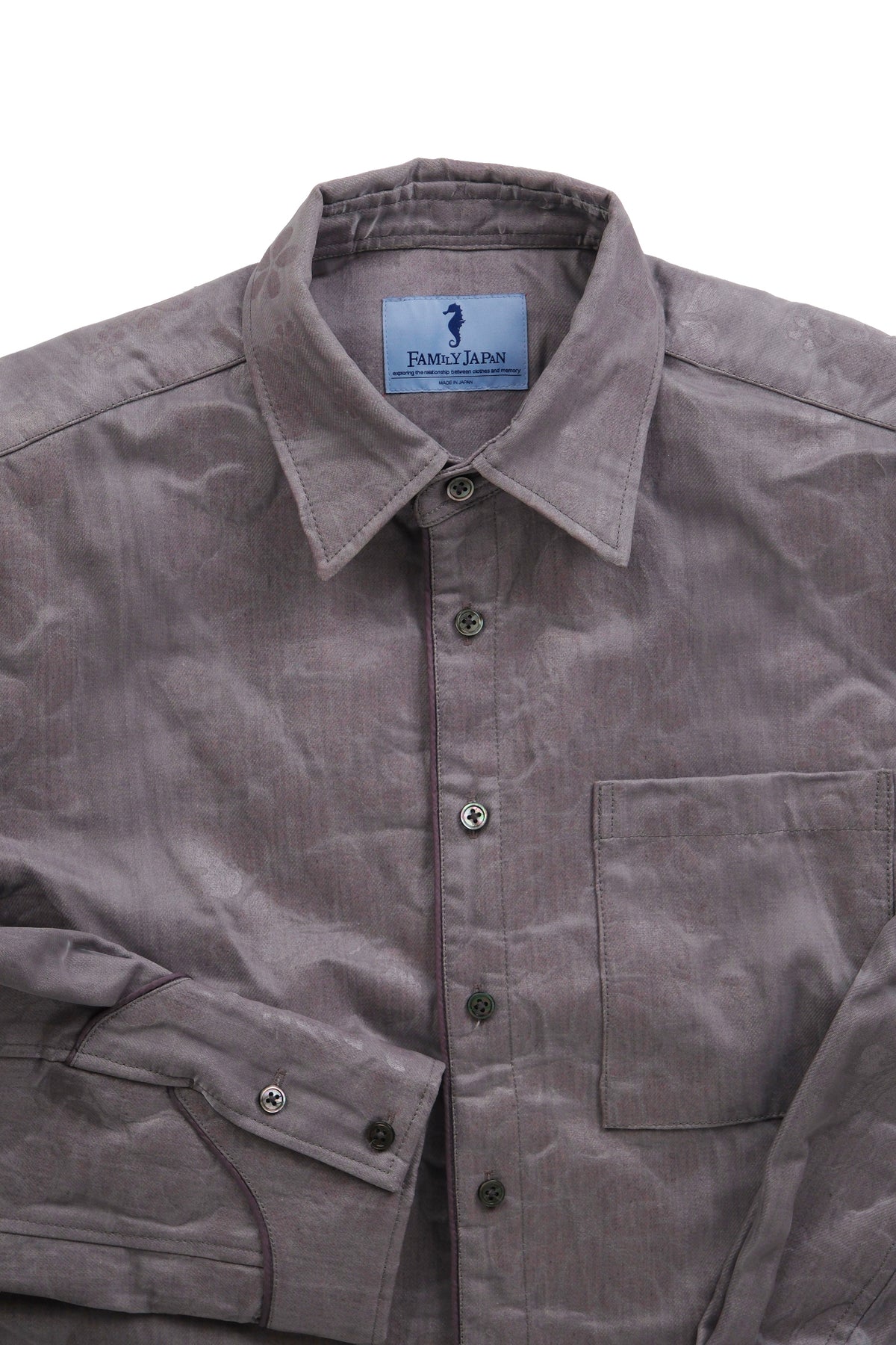 MIRRAGE HIBISCUS DENIM SHIRT