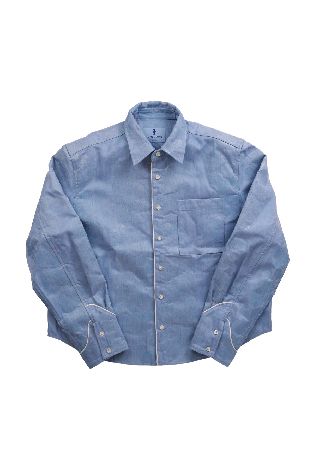 MIRAGE HIBISCUS DENIM SHIRT