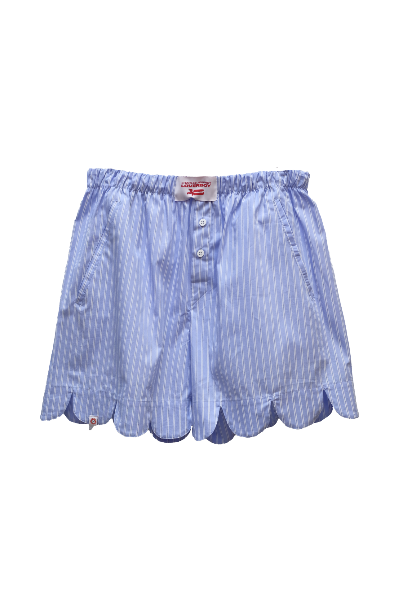 SCALLOPED BOXER SHORTS