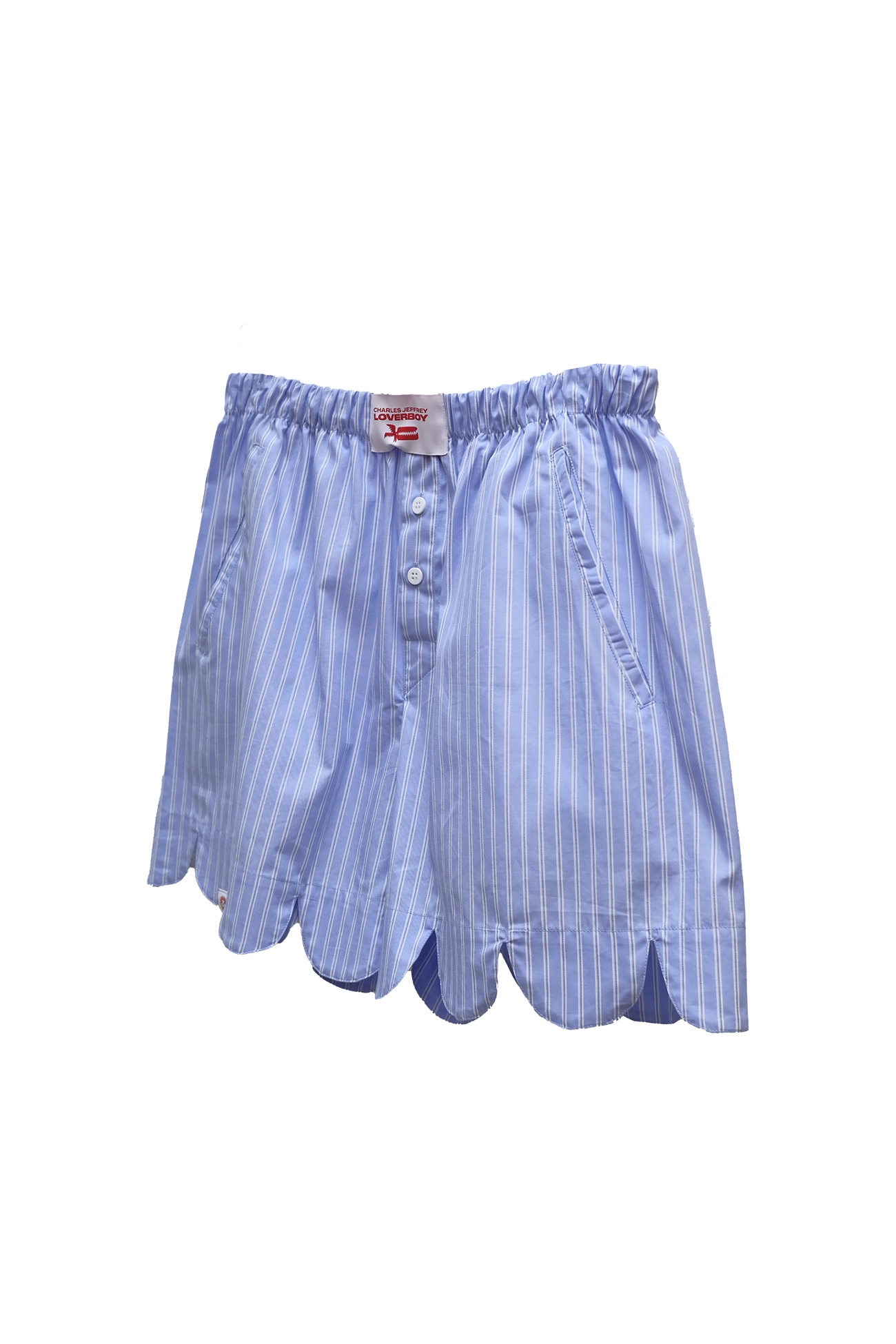 SCALLOPED BOXER SHORTS