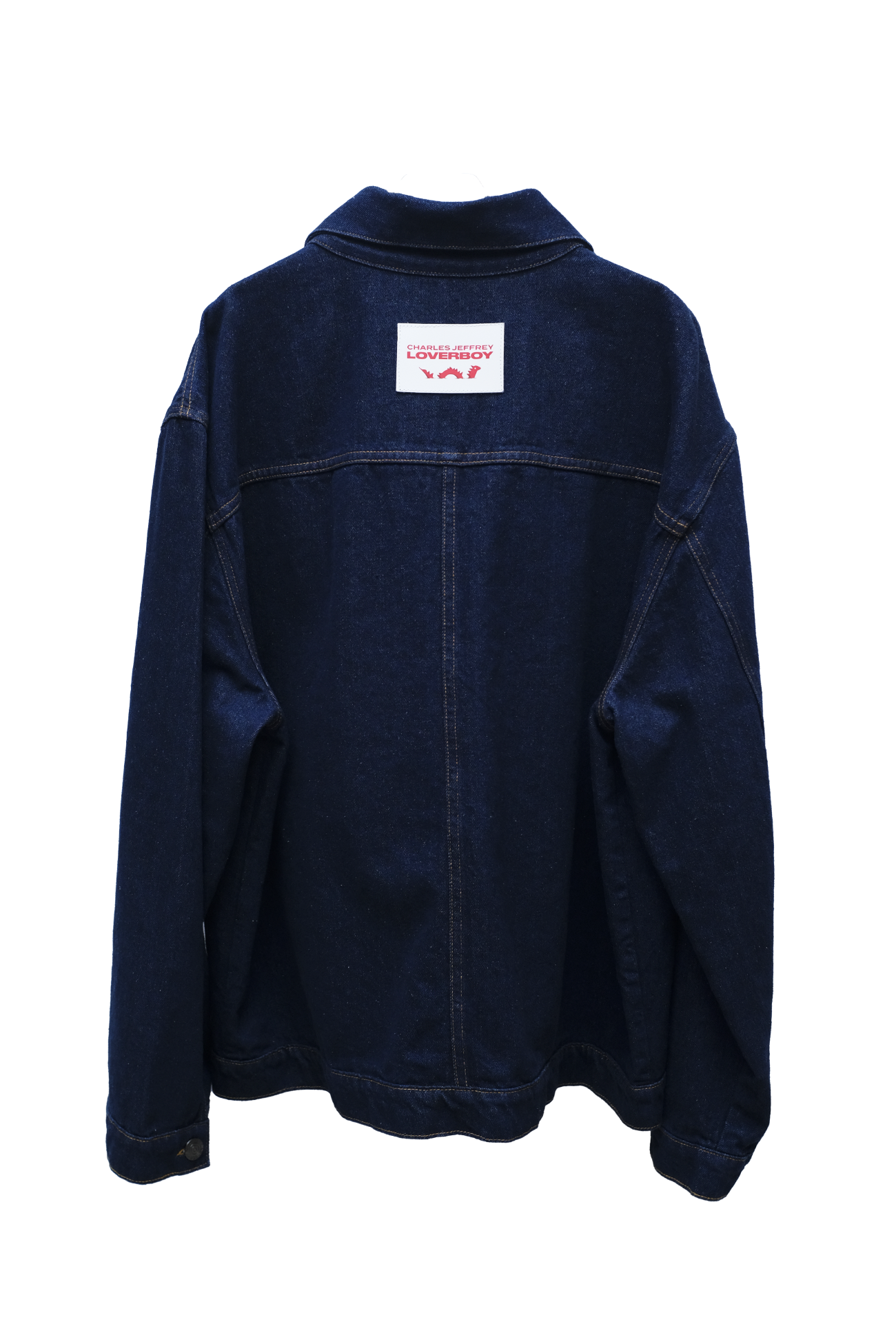 CARGO DENIM JACKET WITH KNIT PATCH