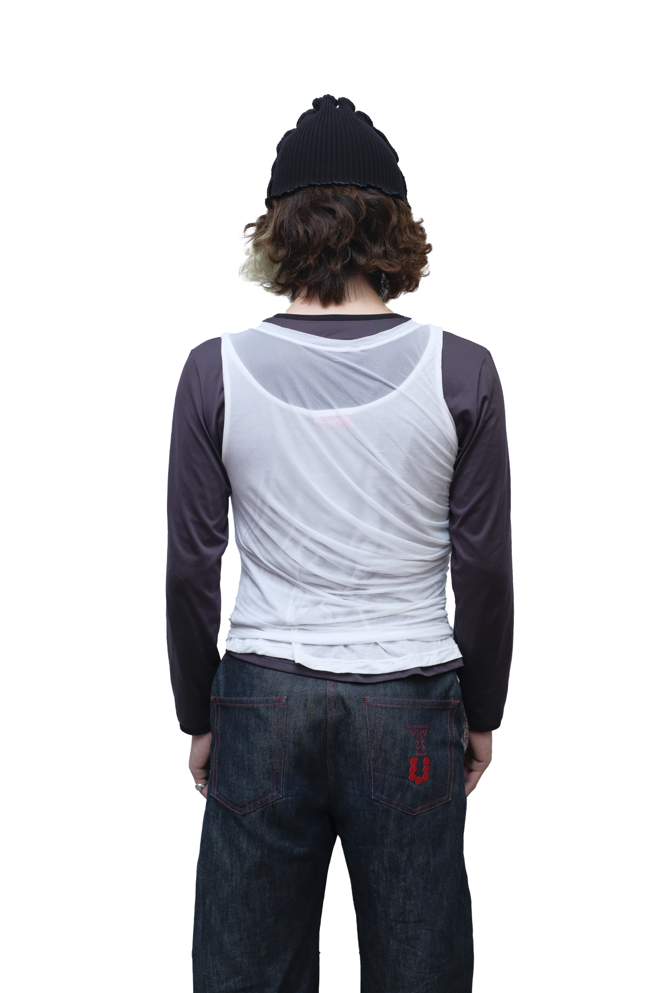 DRAPED MESH VEST