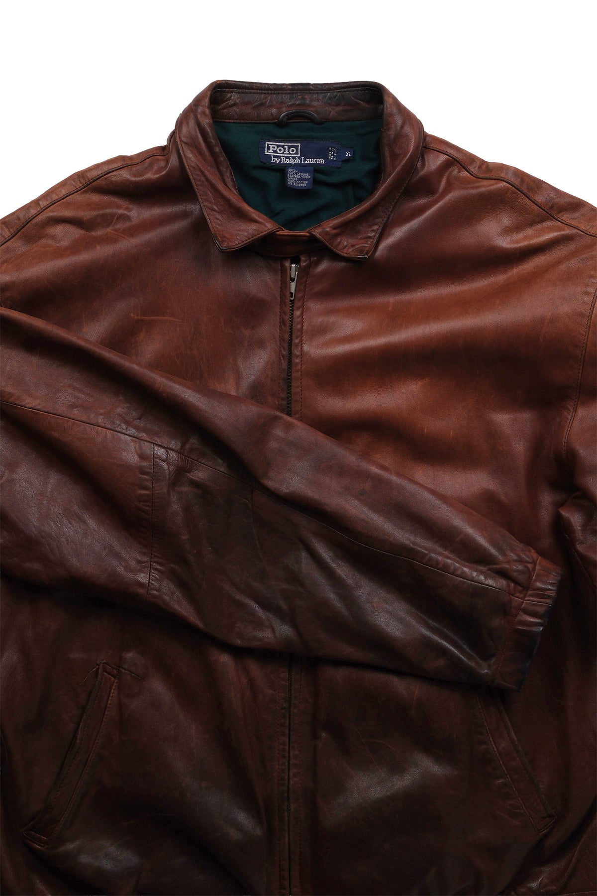 Polo by Leather Harrington Jacket