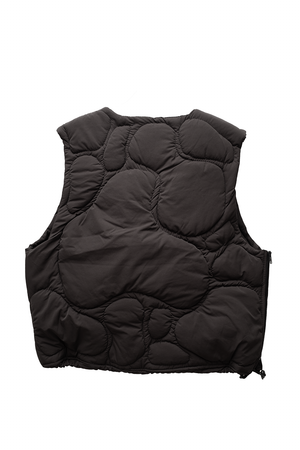 CROPPED QUILTED BLOB VEST