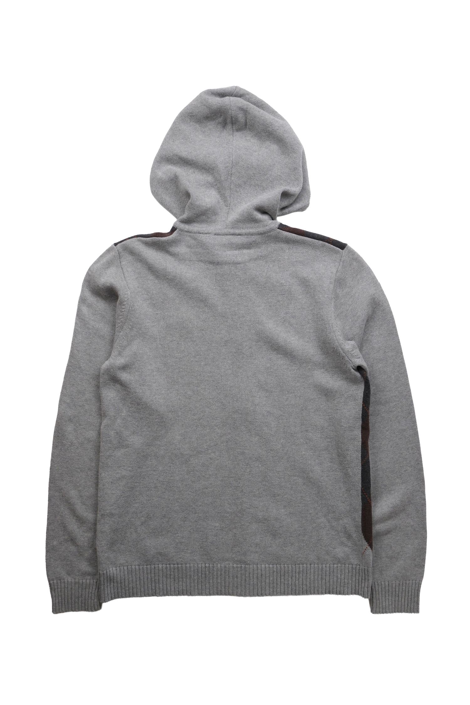 DKNY Argyle Knit Hoodie / Custom Lacoste Patch