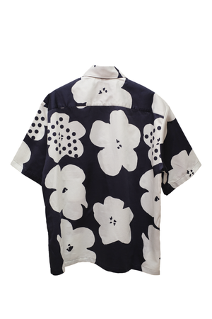 SS FLOWER AOP ZIP SHIRT