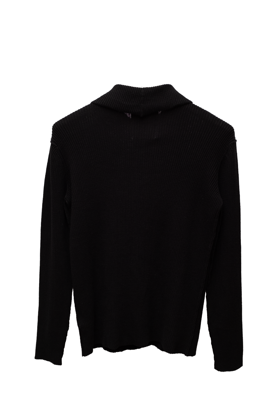 ZIPPER KNIT RIB POLO