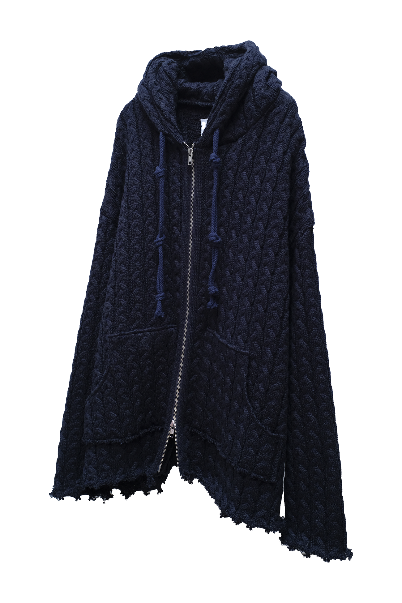 Cable Knit Zip Hoodie