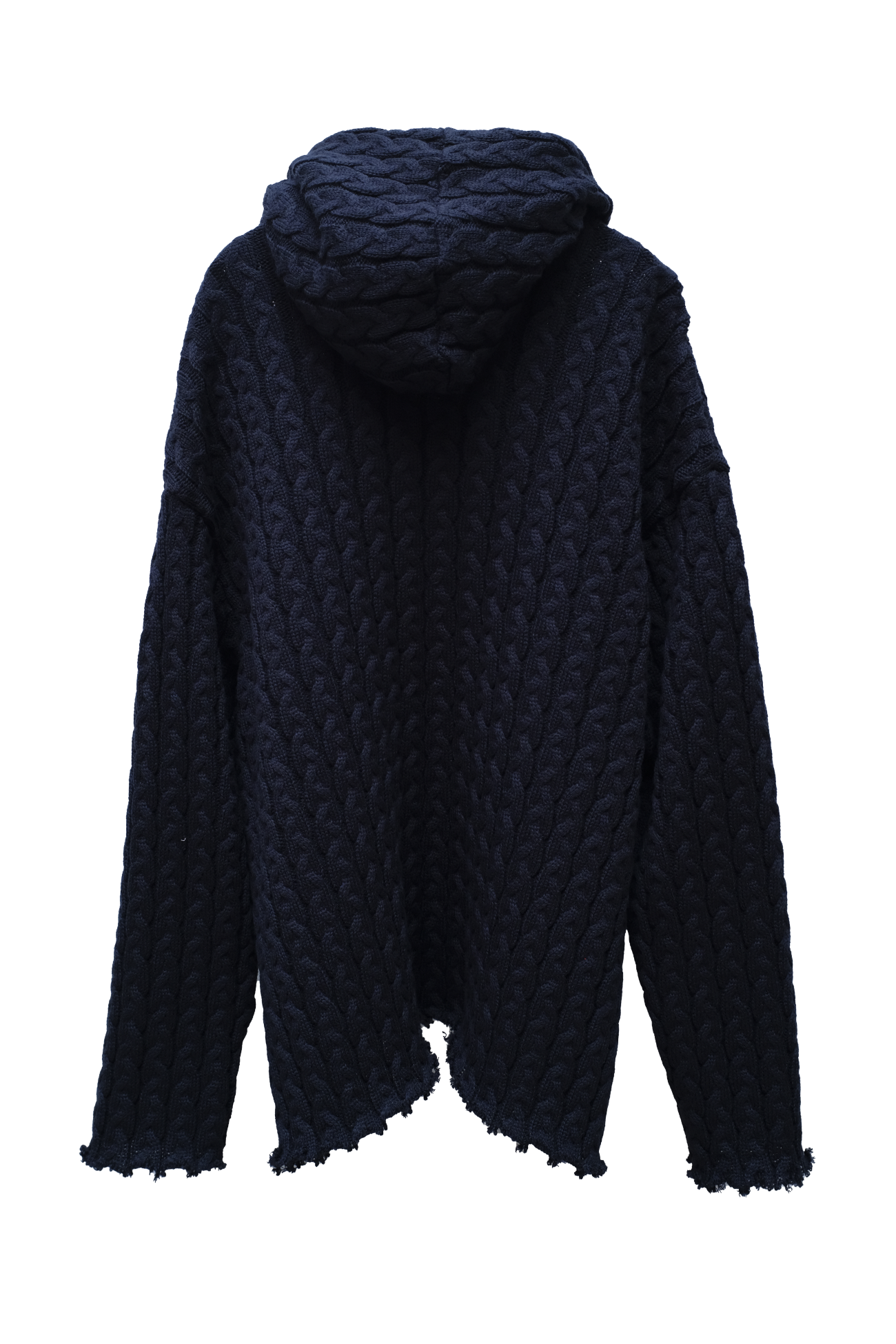 Cable Knit Zip Hoodie