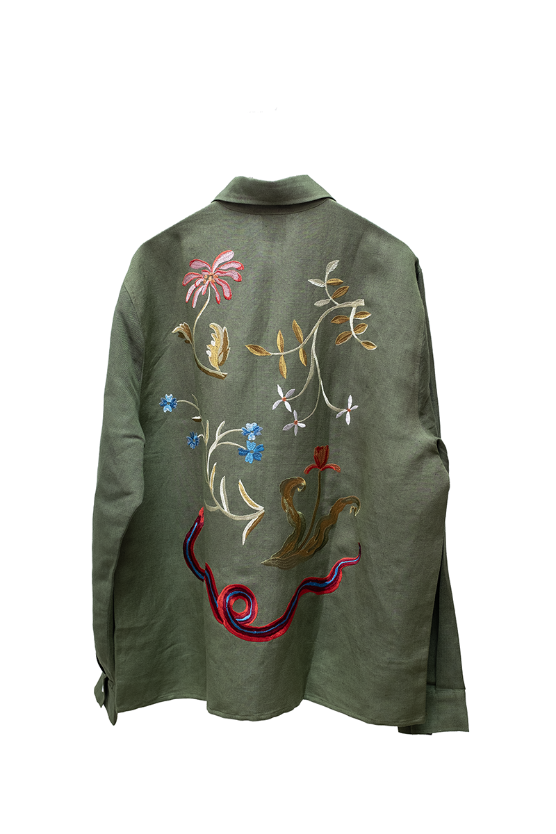 UNISEX GARDEN EMBROIDERED SHIRT