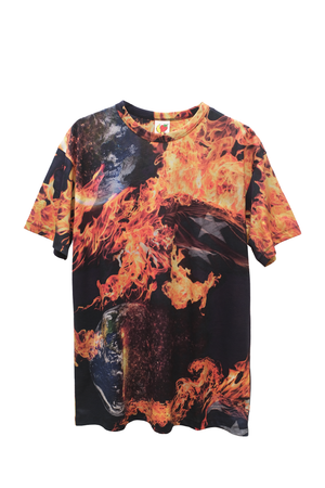 UNISEX WORLD IS BURNING T-SHIRT KNIT