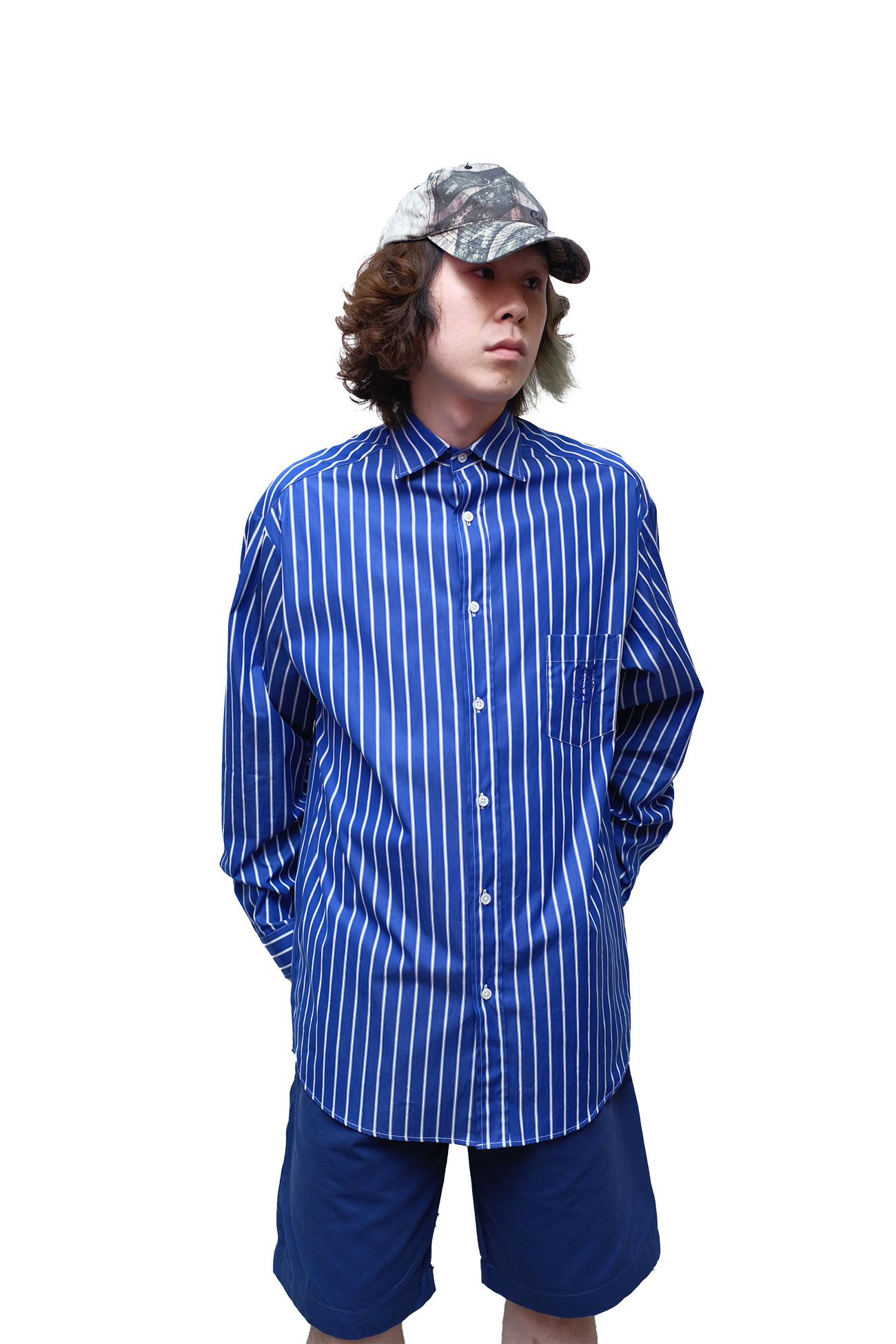 STRIPED BUTTON DOWN SHIRT