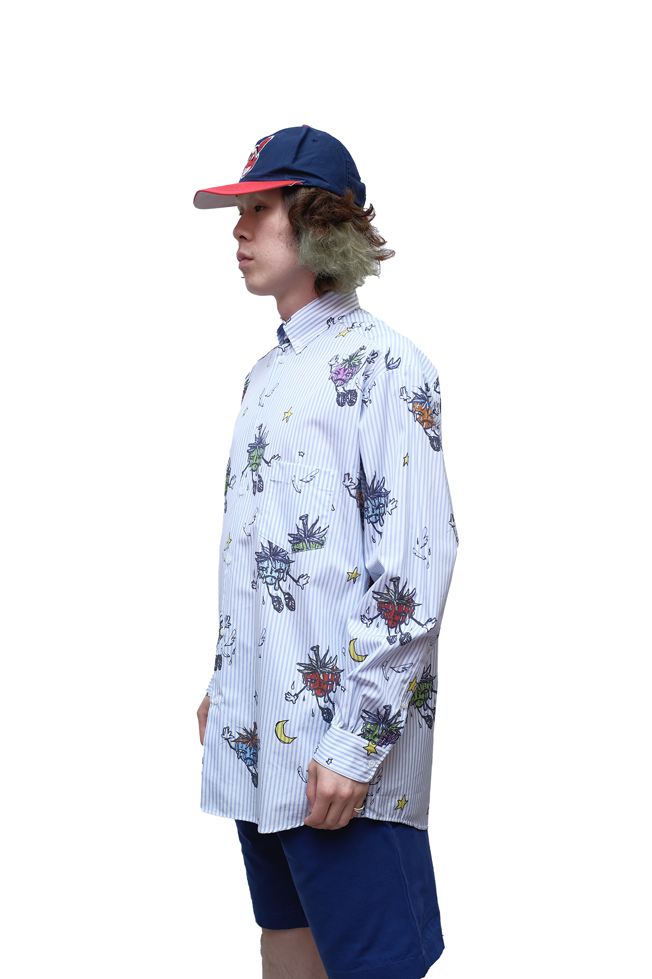 UNISEX STRAWBABIES BUTTON DOWN SHIRT WOVEN