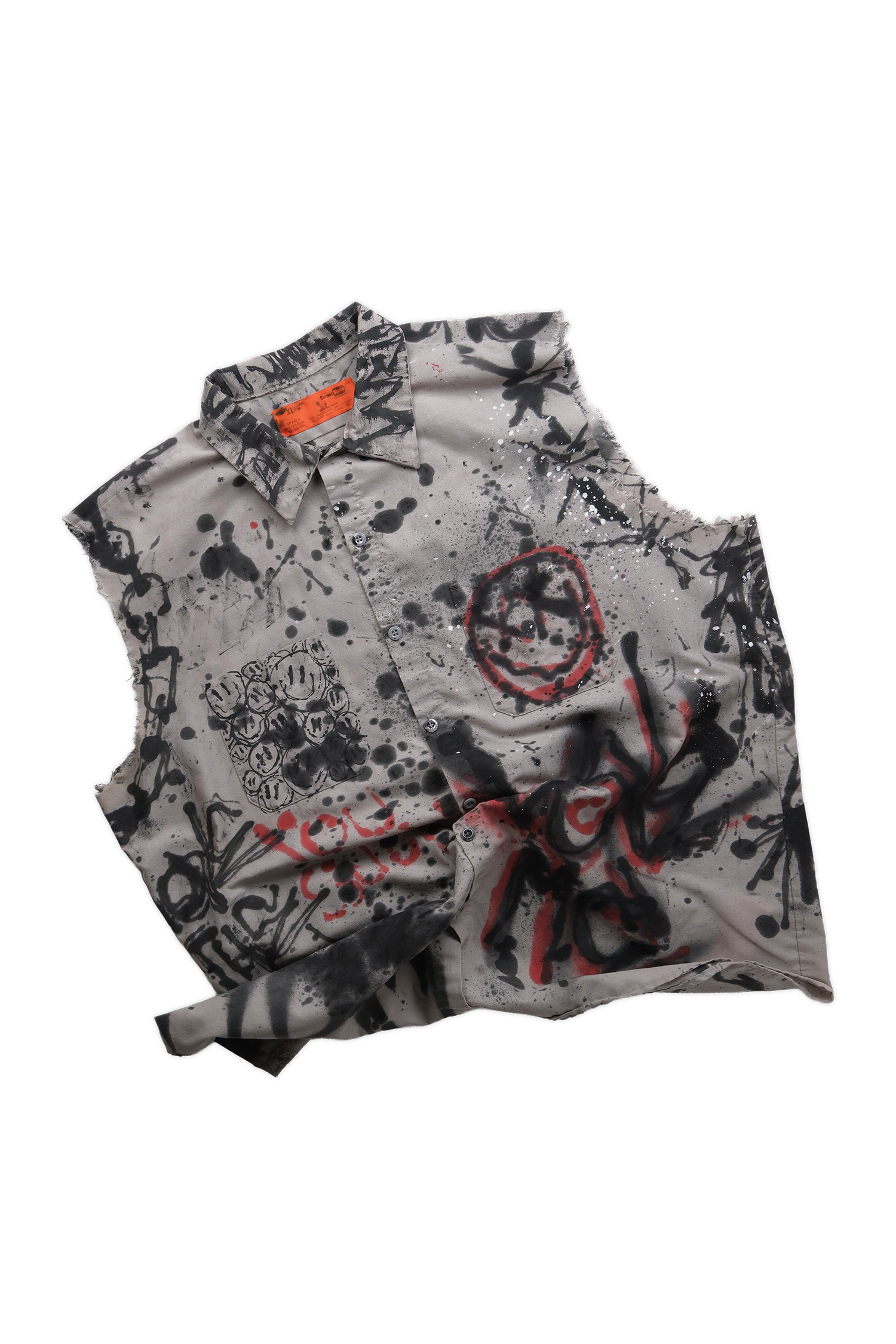 Custom Painted Cut-off Sleeveless