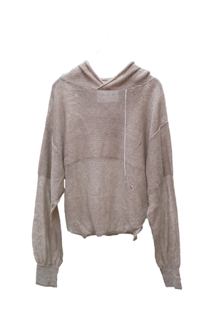 HOODIE RETE CASHMERE