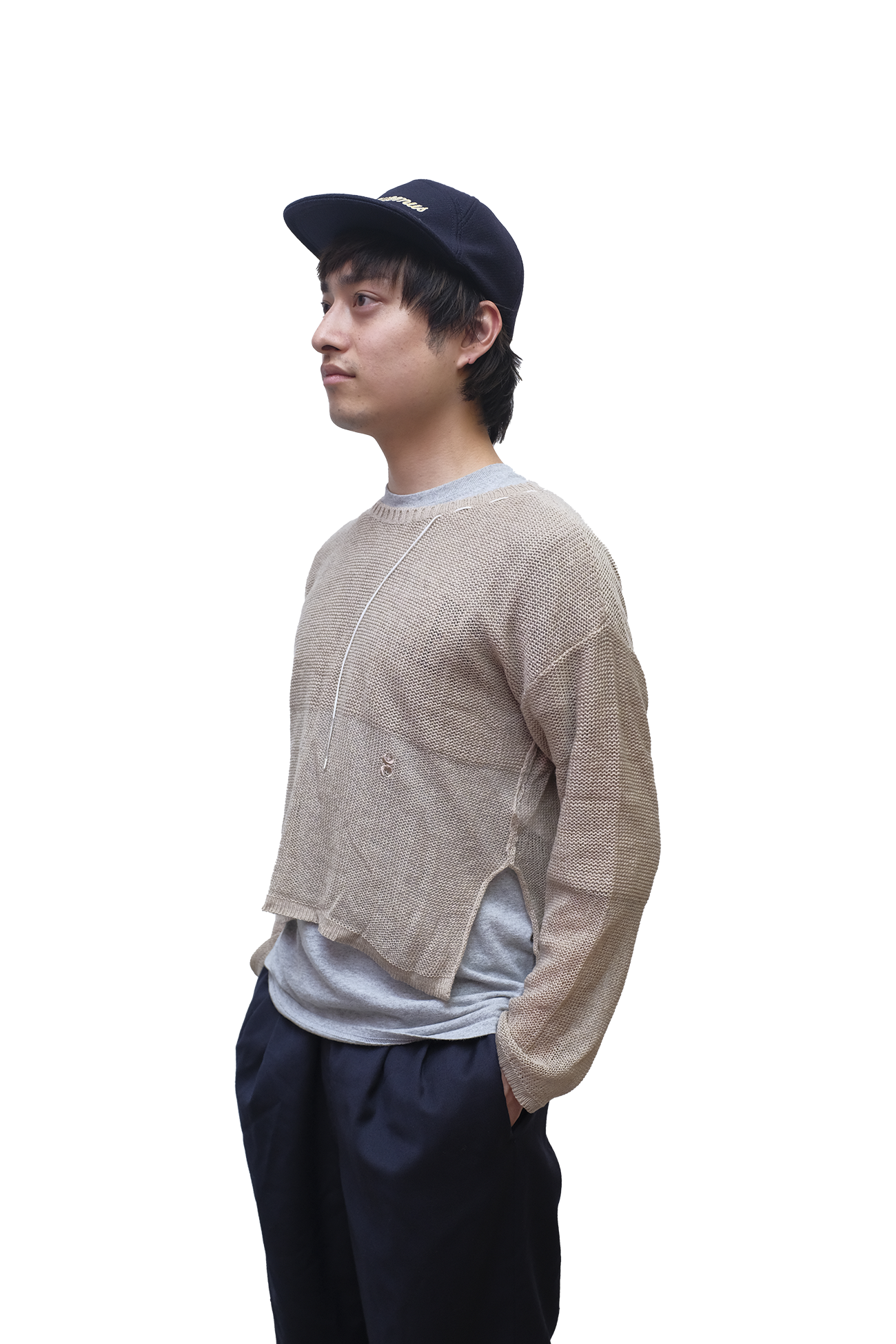 PULLOVER RETE CASHMERE.