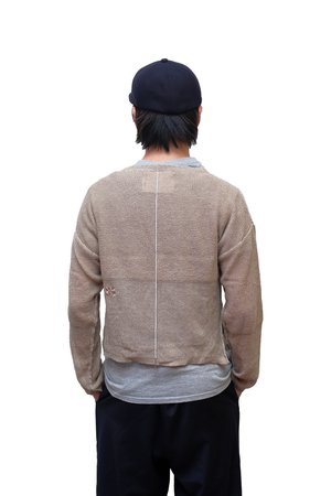 PULLOVER RETE CASHMERE.