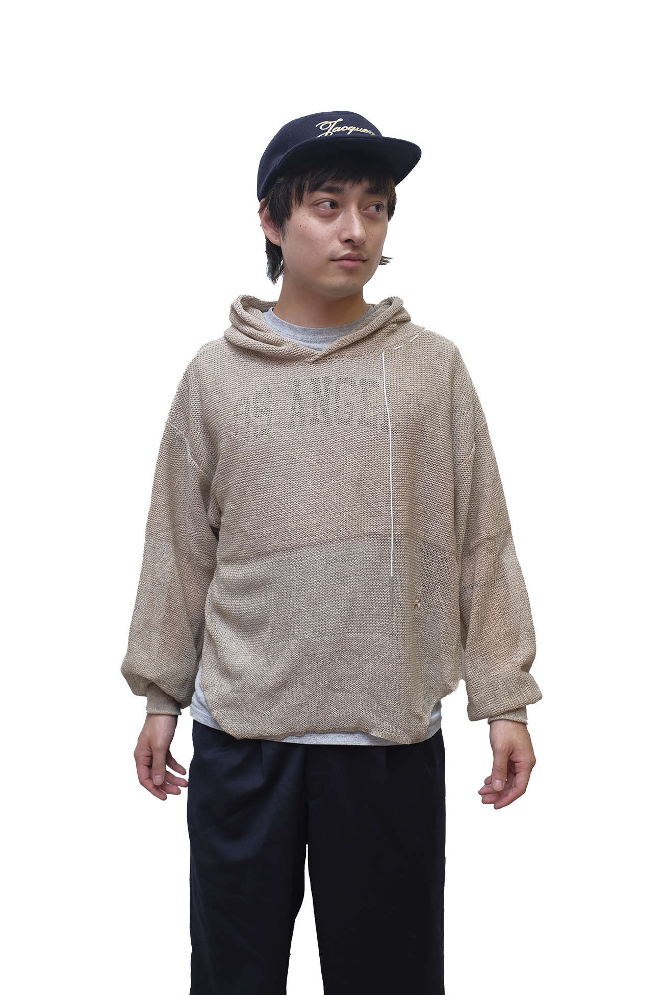 HOODIE RETE CASHMERE