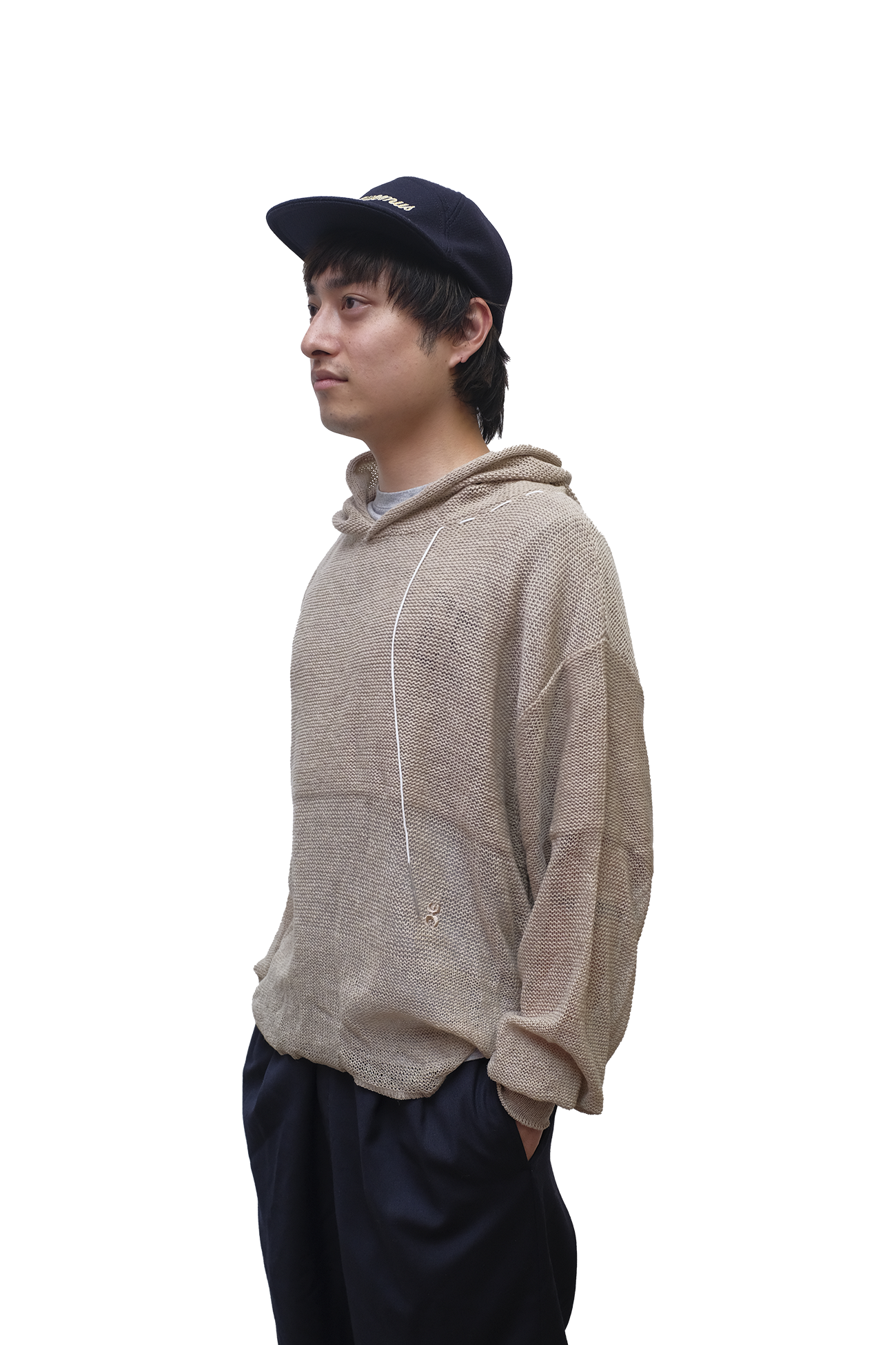 HOODIE RETE CASHMERE