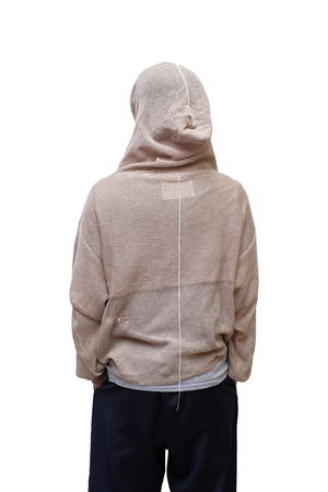 HOODIE RETE CASHMERE