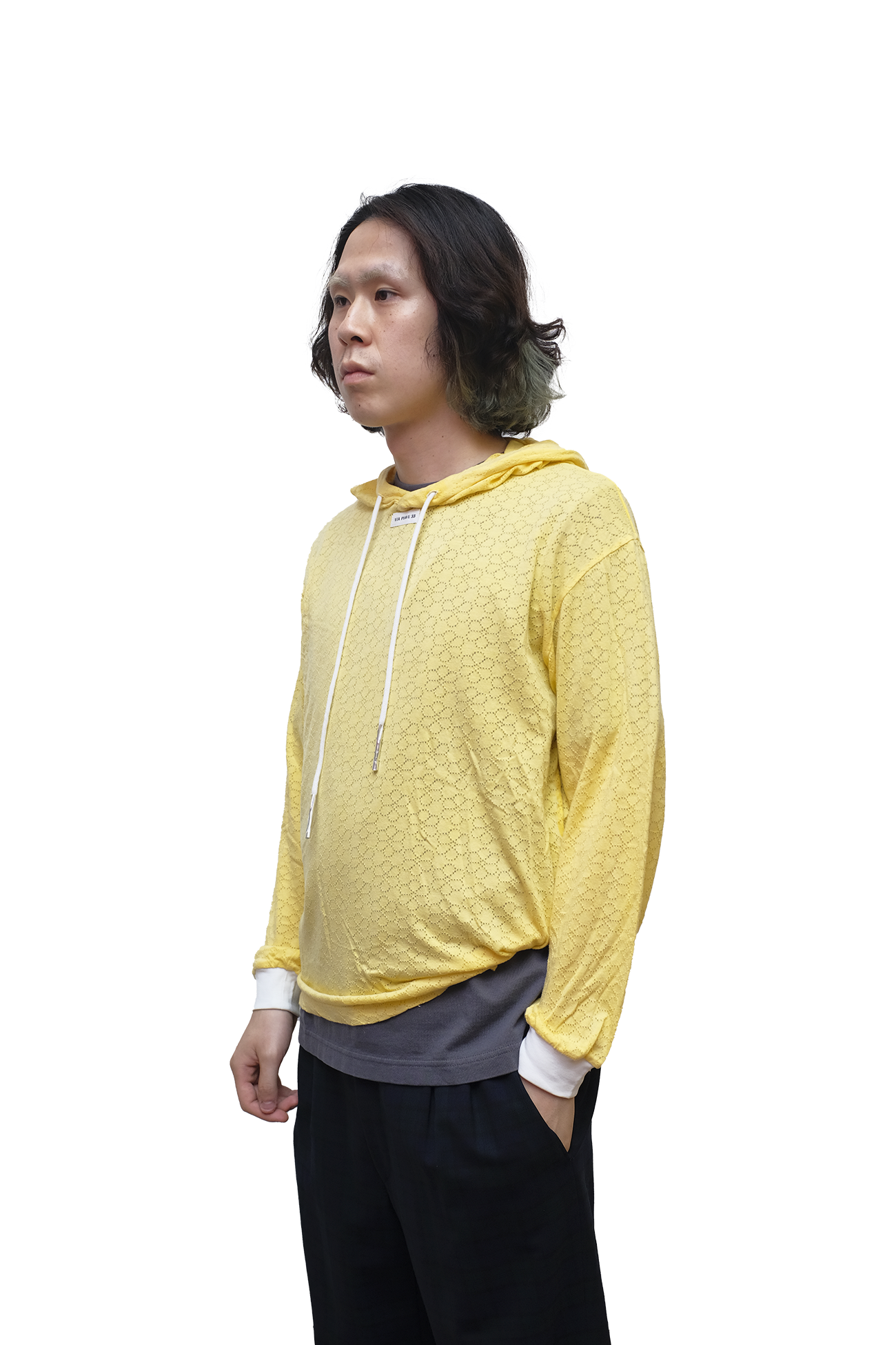 LONG-SLEEVE DAISY HOOD.