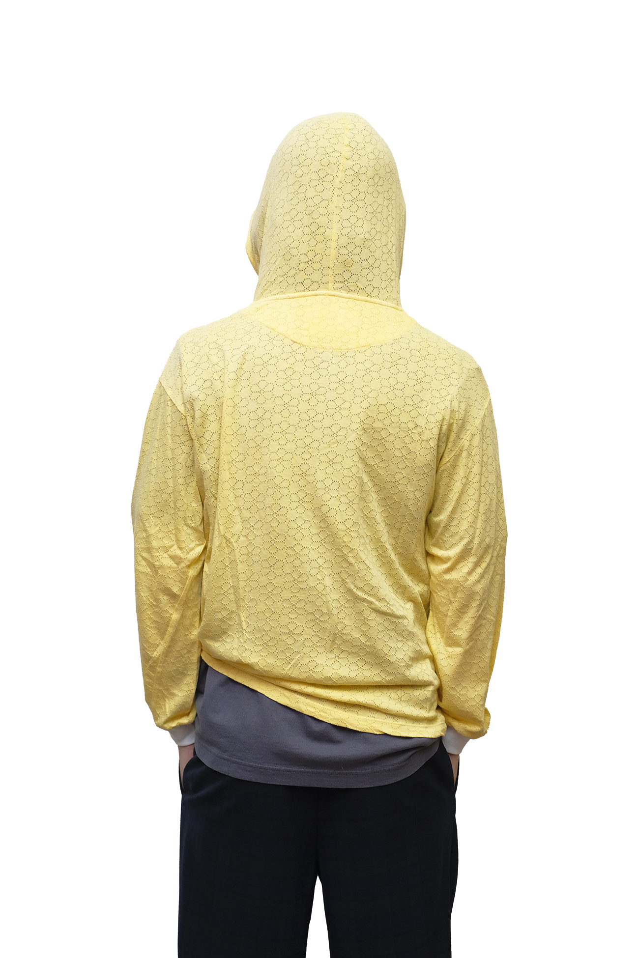LONG-SLEEVE DAISY HOOD.