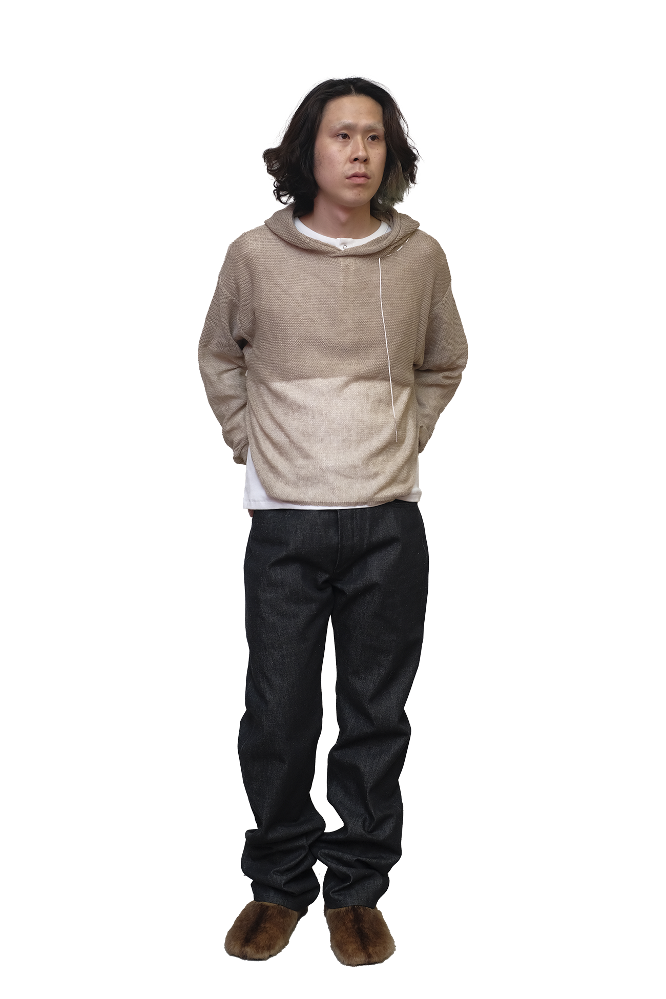 HOODIE RETE CASHMERE