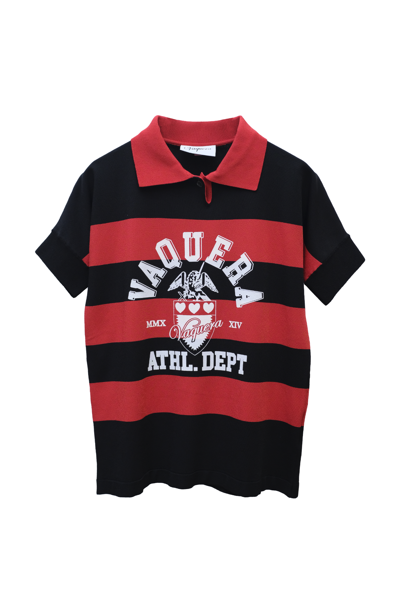 WOMEN STRIPED POLO KNIT