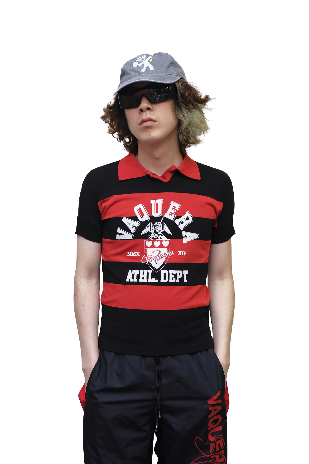 WOMEN STRIPED POLO KNIT
