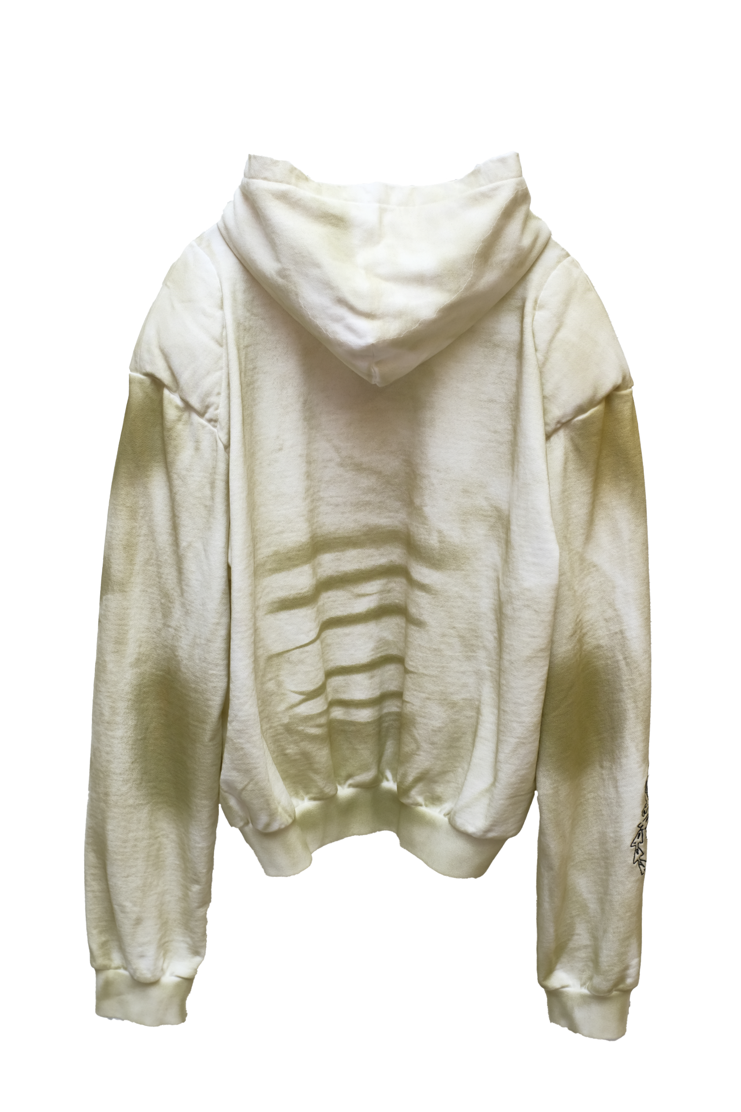 embroidery washed hoodie