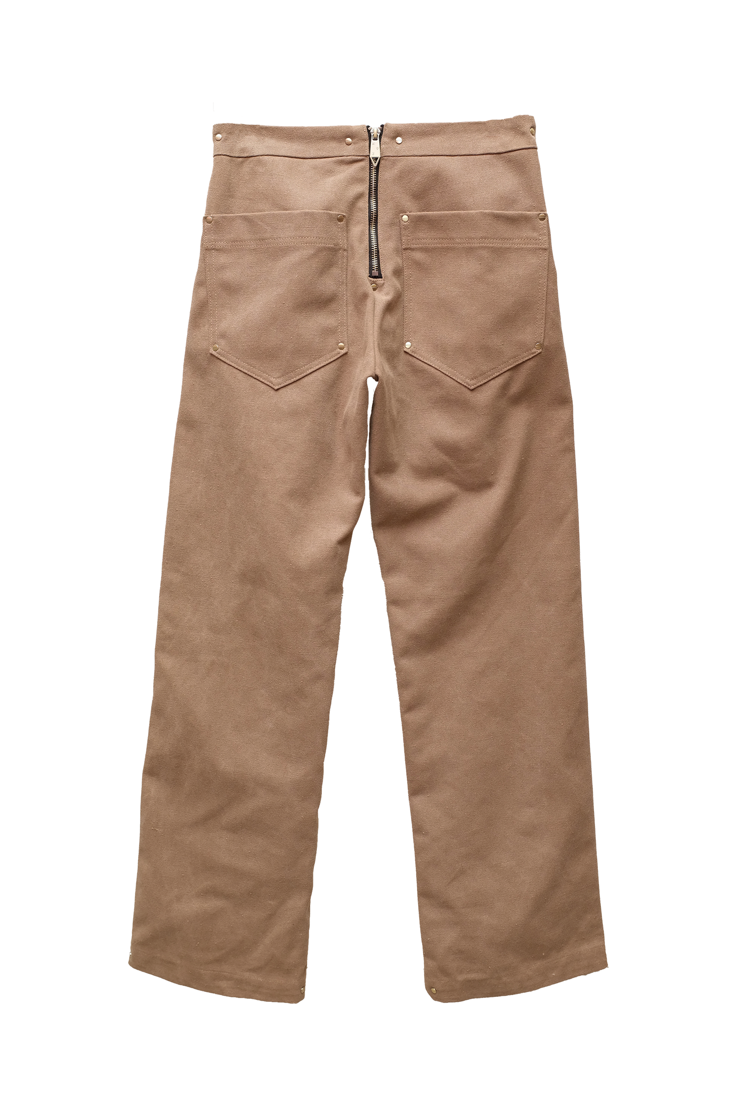 Low-rise Washed Straight-cut Trousers