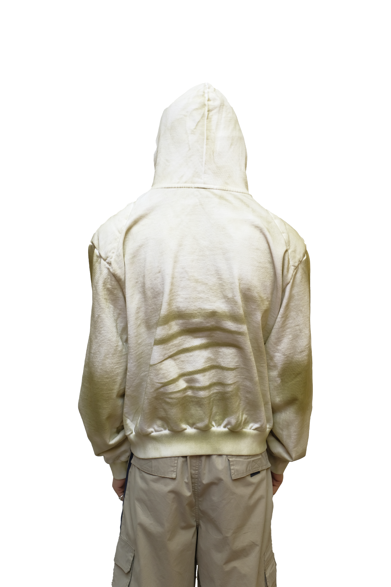 embroidery washed hoodie