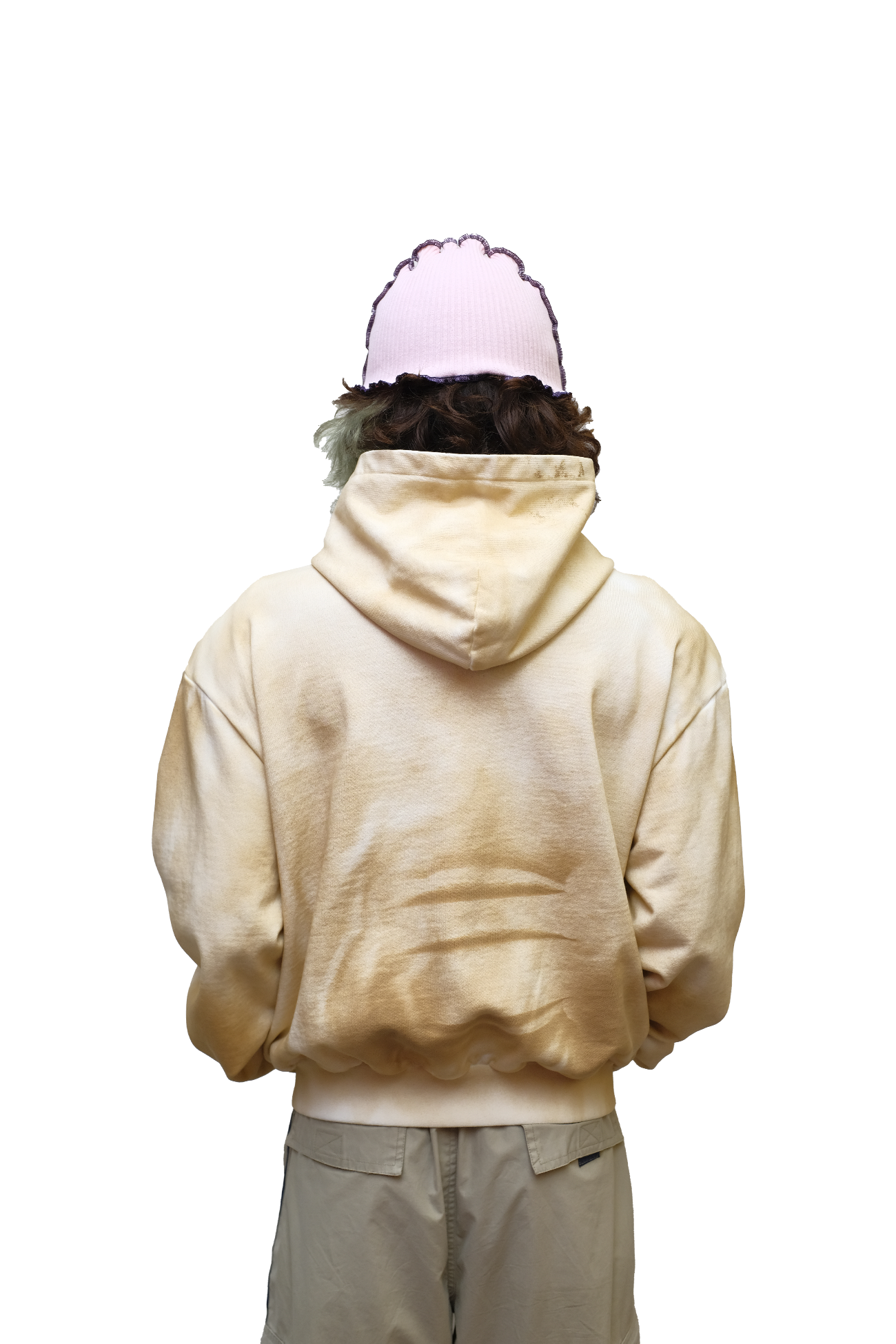washed zip-up hoodie