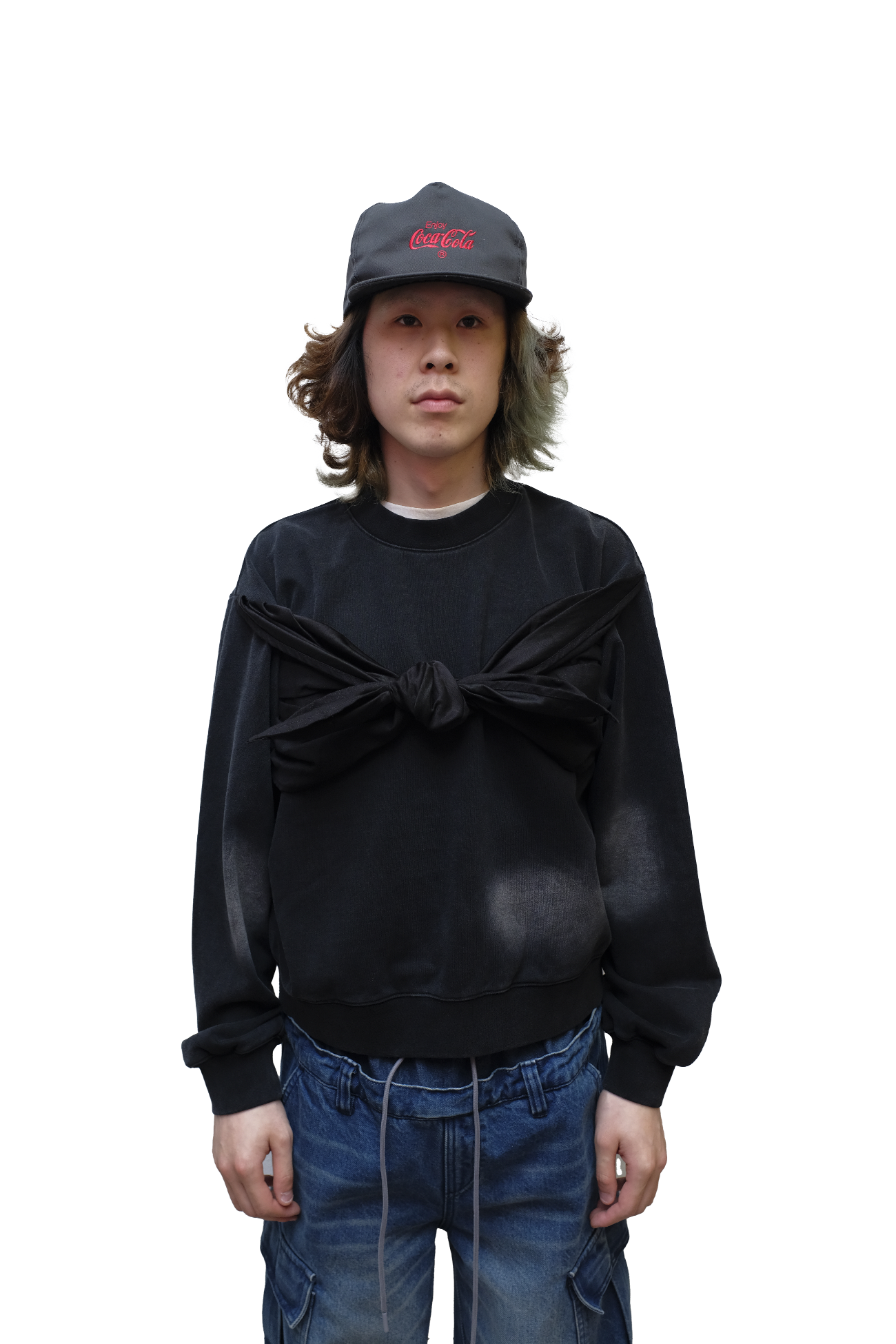 tied bandana  sweatshirt